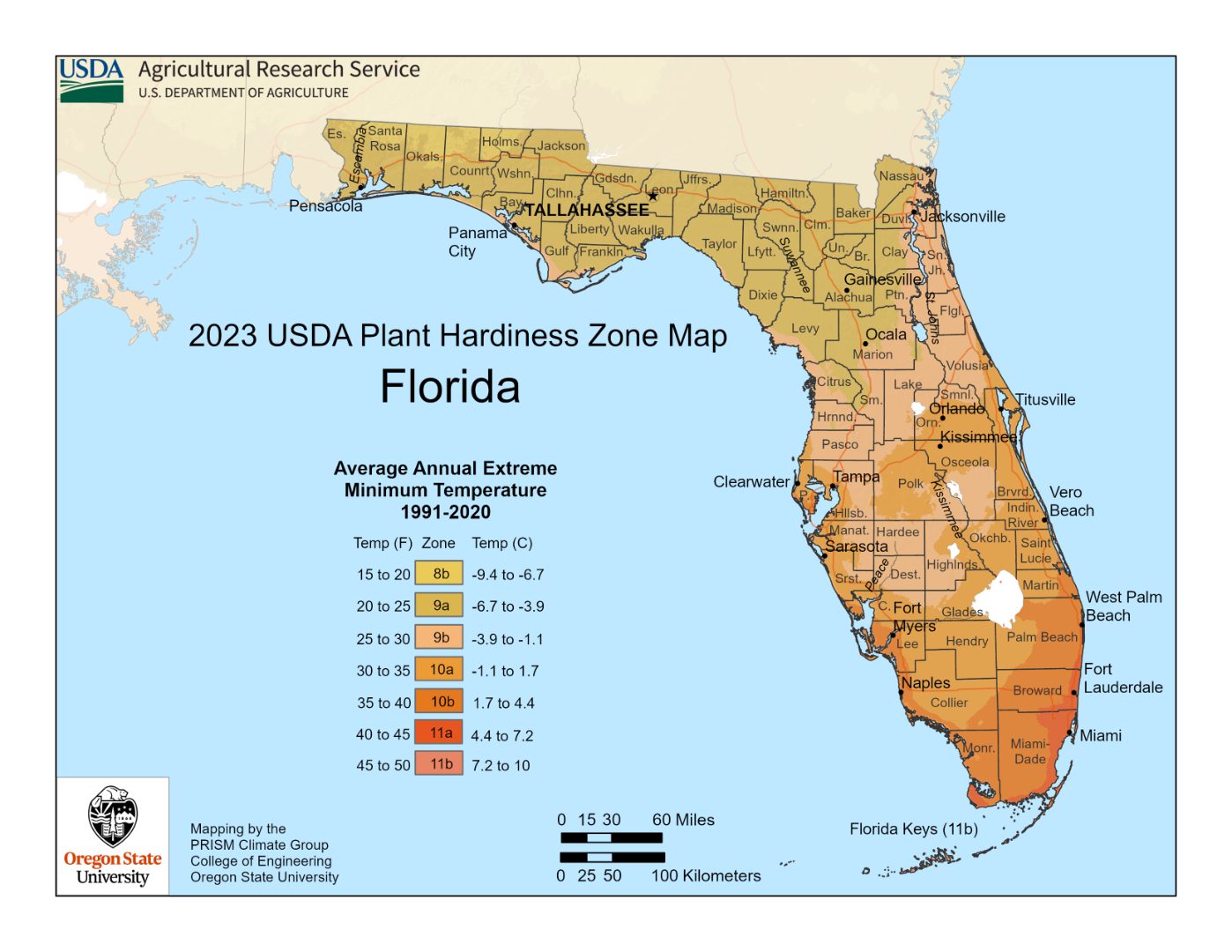 Florida 39 s New Tropical Paradise - Florida New 2023 2024 Plant Hardiness Map
